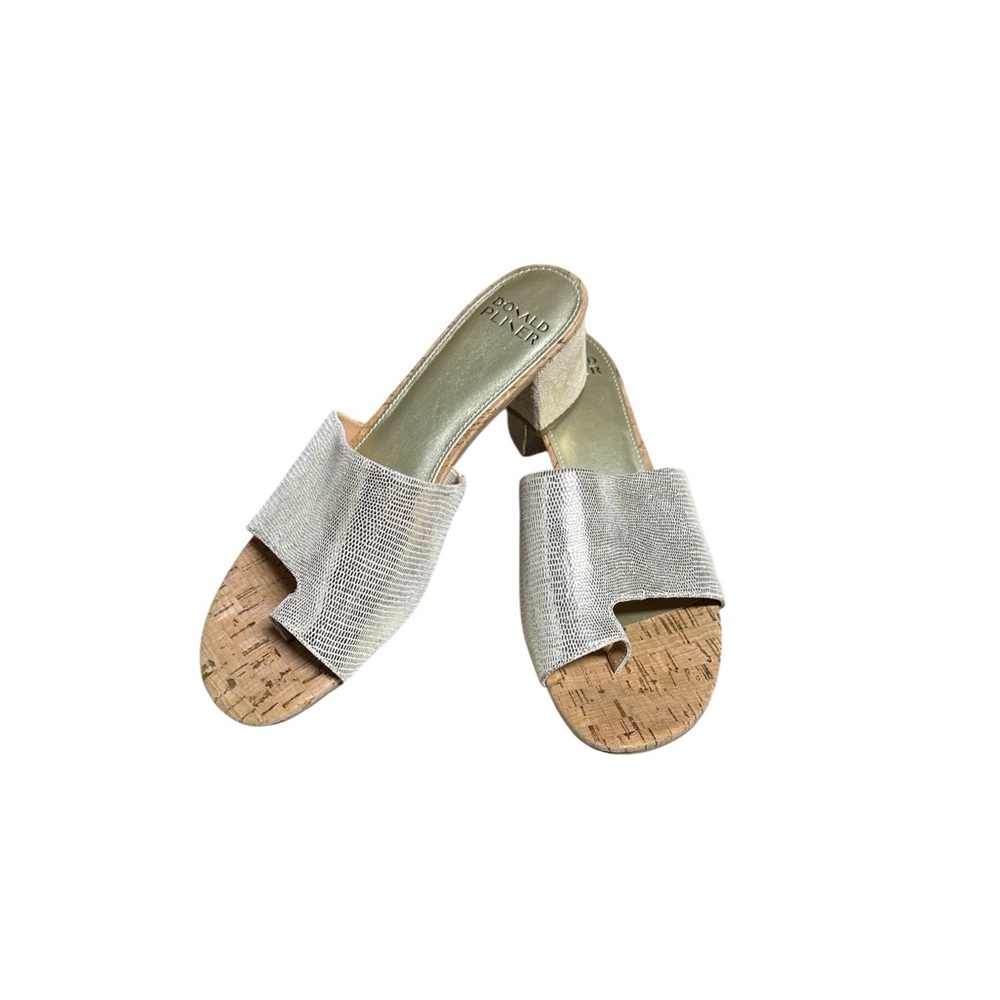 Donald J. Pliner Silver Sandals